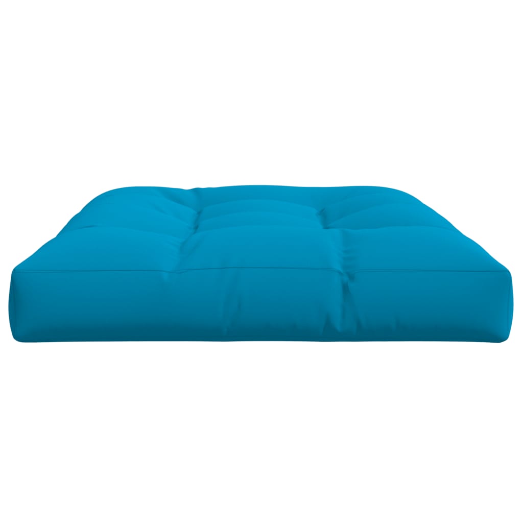 Coussin de palette bleu 120x80x12 cm tissu