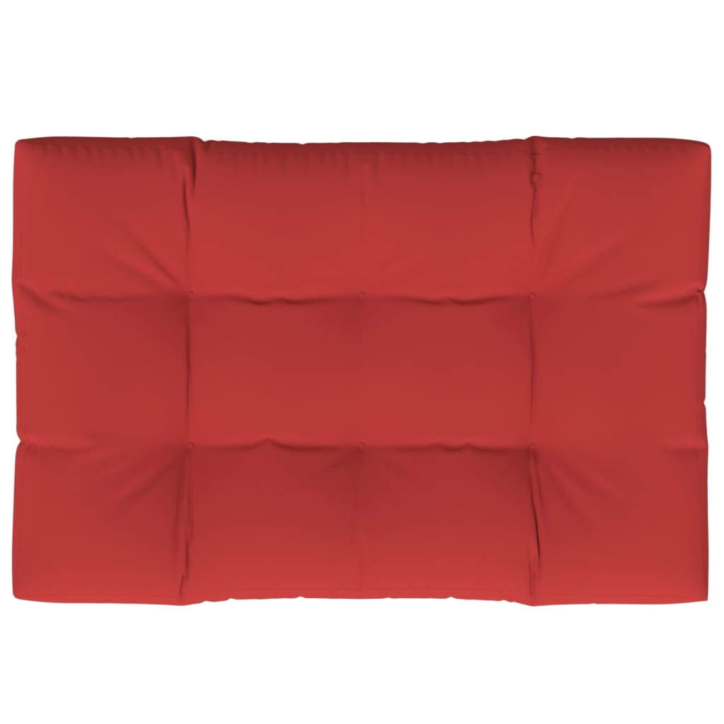 Rotes Palettenkissen 120x80x12 cm aus Stoff