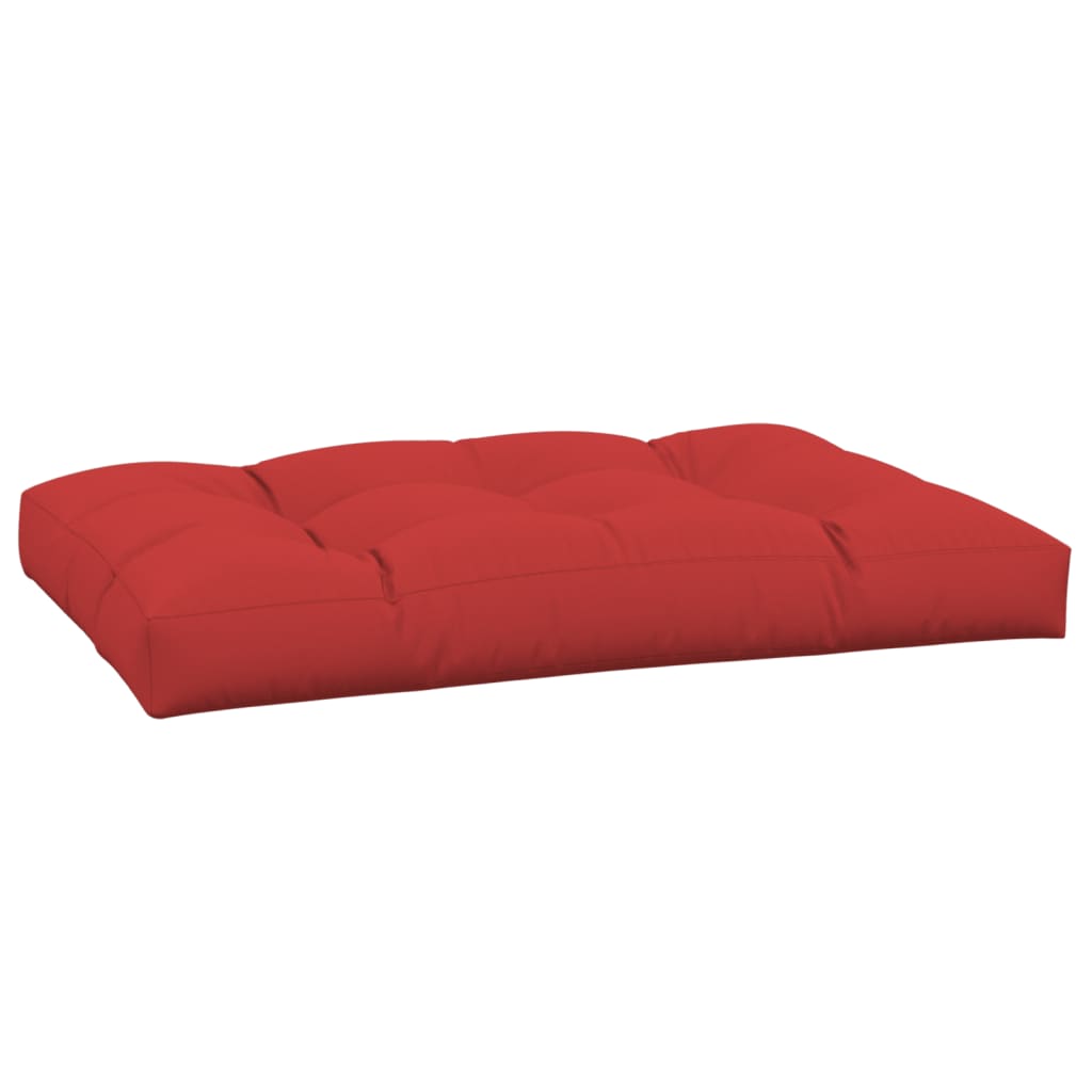 Rotes Palettenkissen 120x80x12 cm aus Stoff