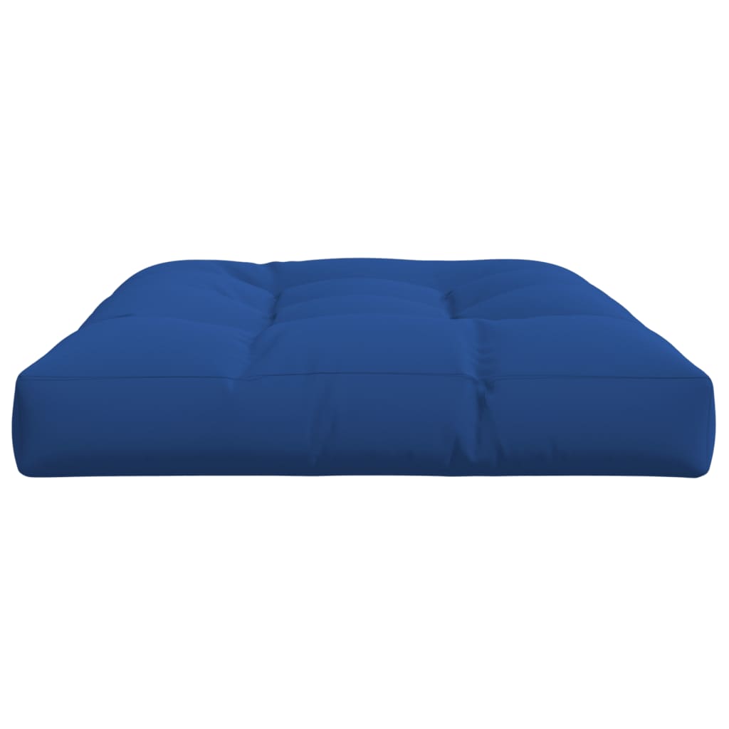 Coussin de palette bleu royal 120x80x12 cm tissu