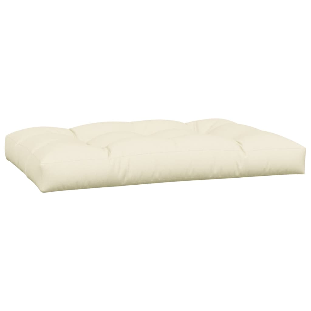 Coussins de palette lot de 3 crème tissu