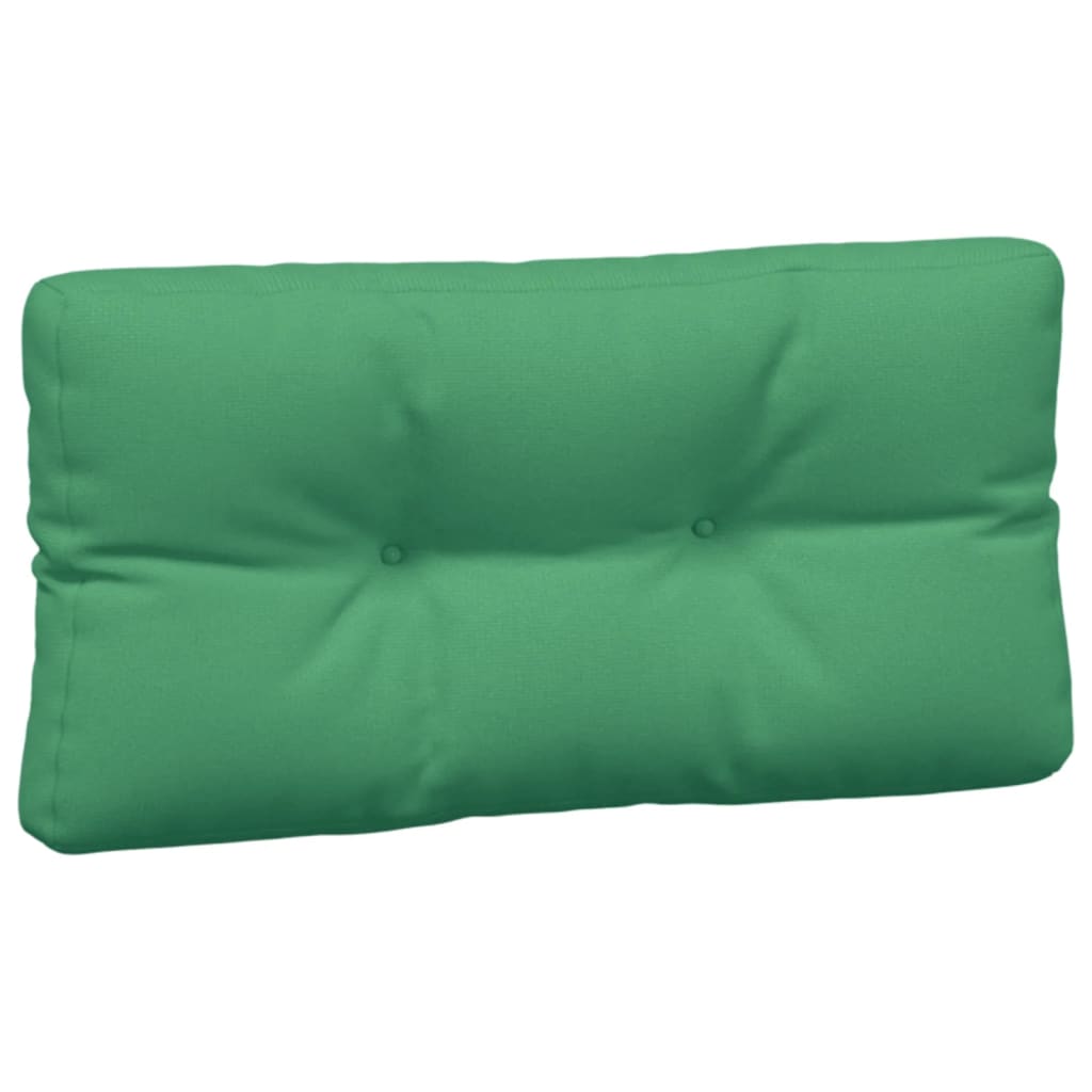 Coussins de palette lot de 3 vert tissu