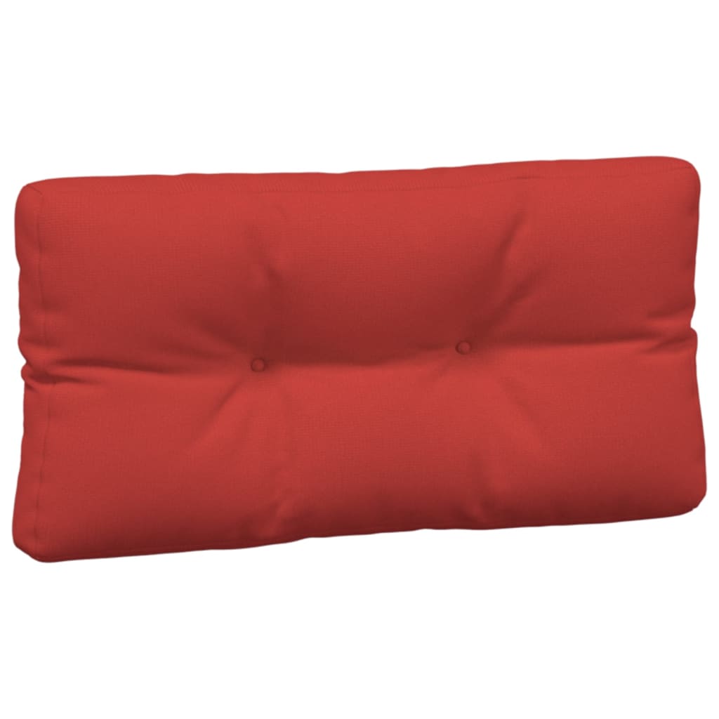 Coussins de palette lot de 3 rouge tissu