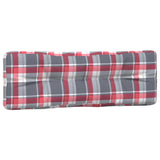 Coussins de palette lot de 3 motif à carreaux rouge tissu