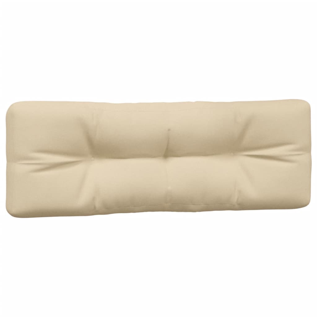 Coussins de palette lot de 5 beige tissu