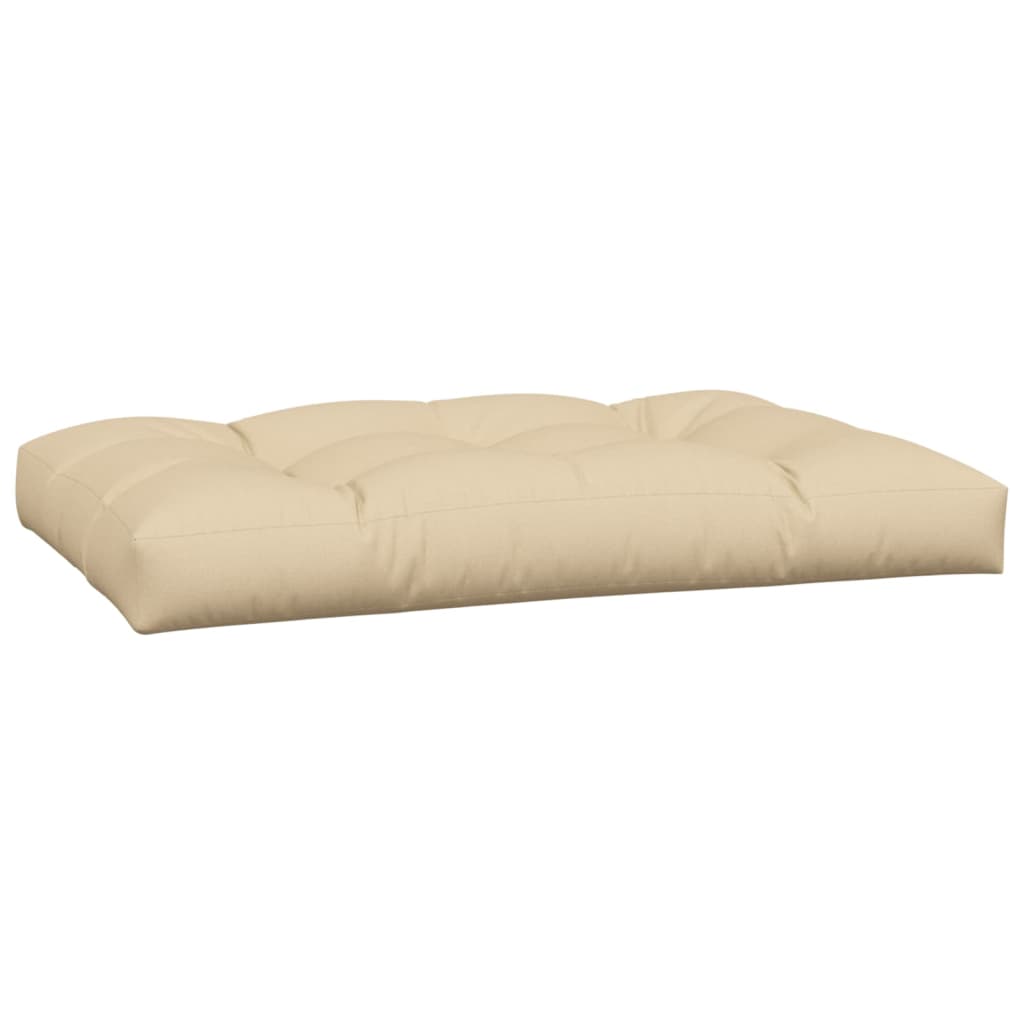 Coussins de palette lot de 5 beige tissu