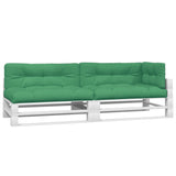 Coussins de palette lot de 5 vert tissu