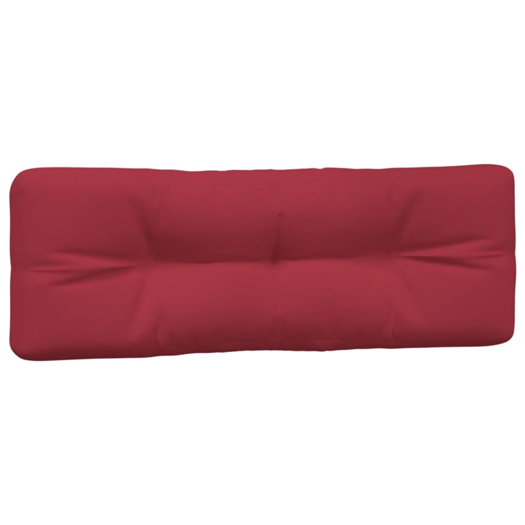 Coussins de palette lot de 5 rouge bordeaux tissu