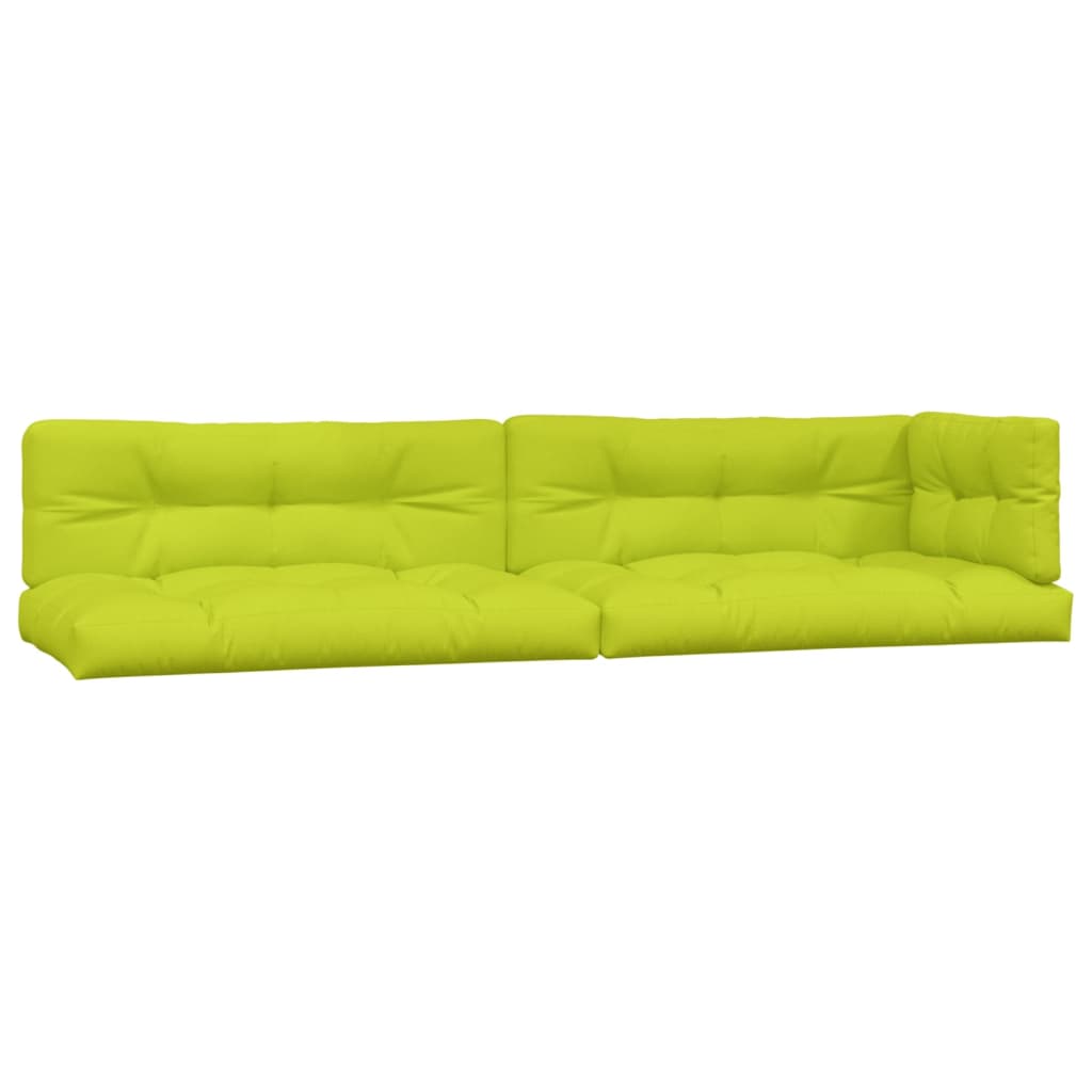 Pallet cushions set of 5 bright green fabric