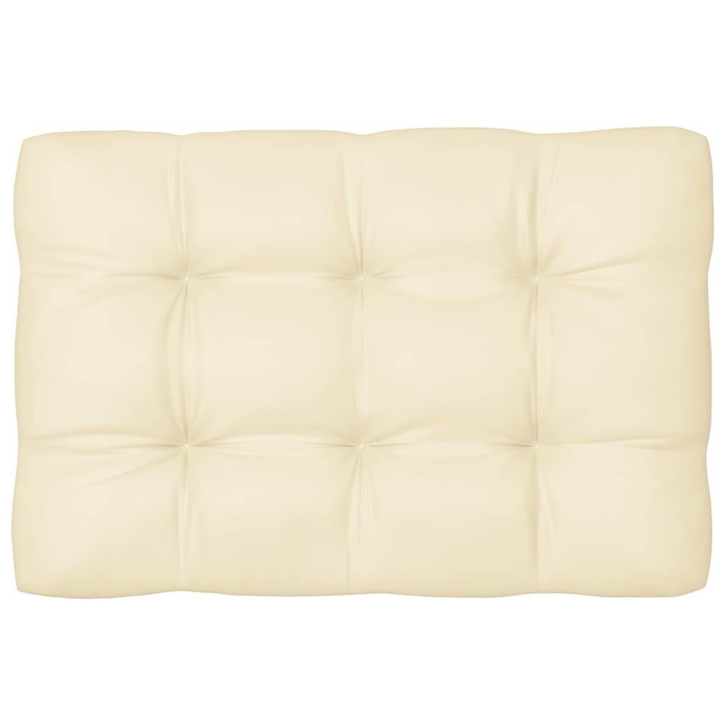 Coussins de canapé palette lot de 7 Crème