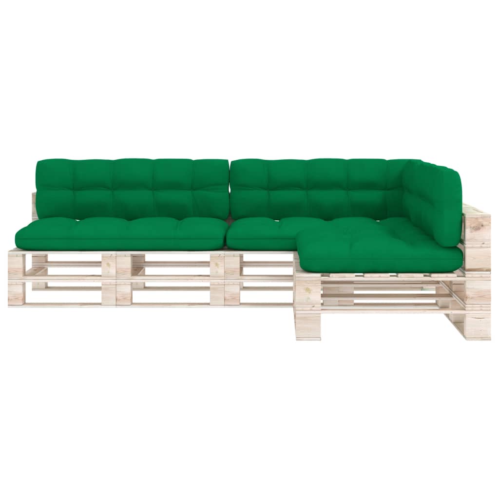 Coussins de canapé palette lot de 7 Vert