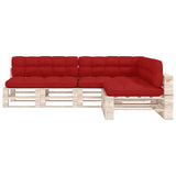 Coussins de canapé palette lot de 7 Rouge