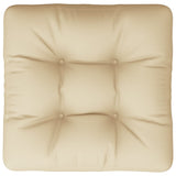 Coussin de palette beige 58x58x10 cm tissu