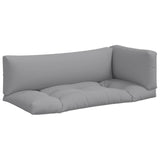 Coussins de palette lot de 3 gris tissu