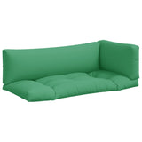 Coussins de palette lot de 3 vert tissu