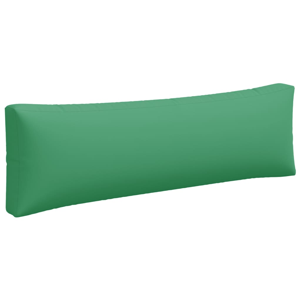 Coussins de palette lot de 3 vert tissu