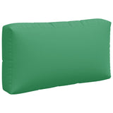 Coussins de palette lot de 3 vert tissu