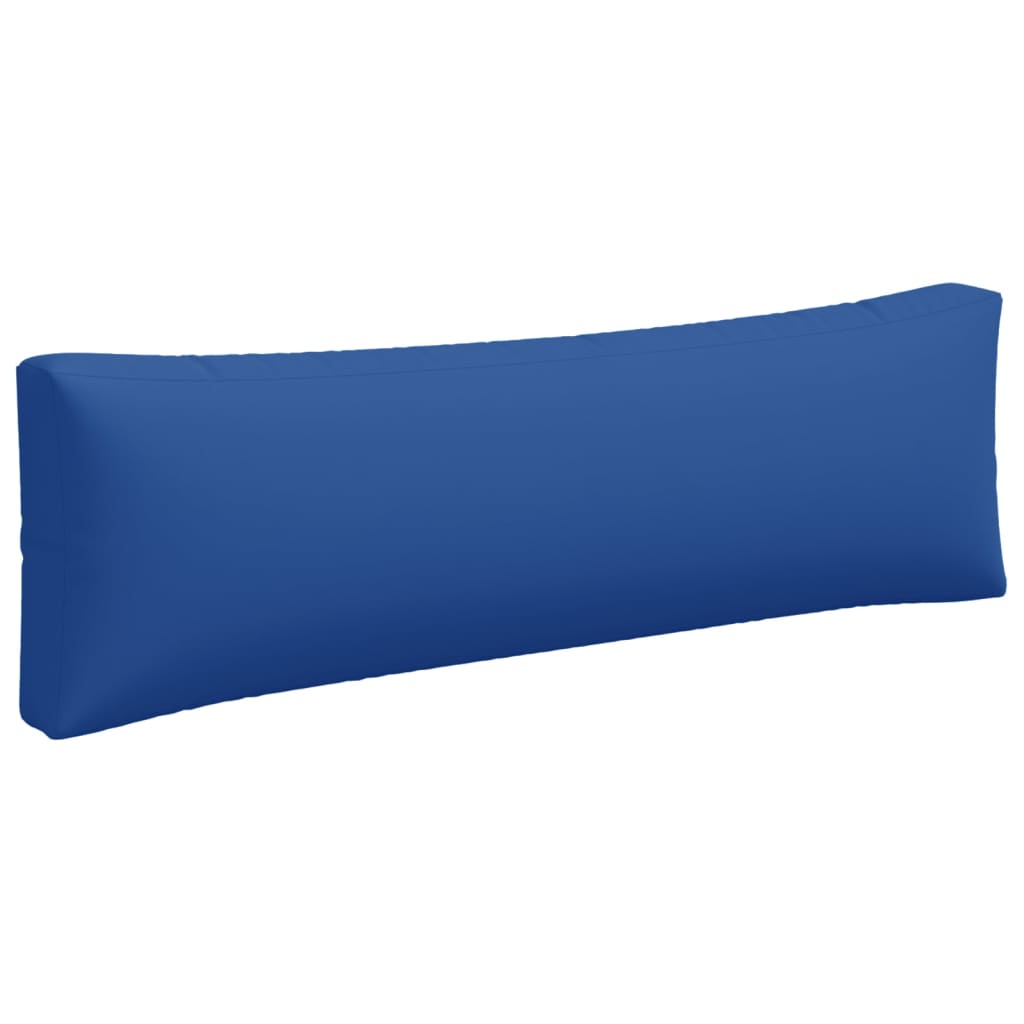 Coussins de palette lot de 3 bleu royal tissu