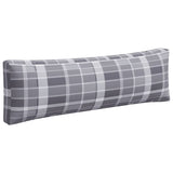 Pallet cushions set of 3 gray checkered pattern fabric