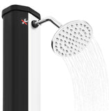 Outdoor solar shower with shower head and tap 35 L