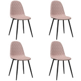 Chaises à manger lot de 4 Rose Velours