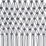 Rideau en macramé Anthracite 140x240 cm Coton