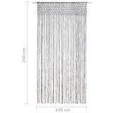 Rideau en macramé Anthracite 140x240 cm Coton