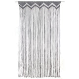 Rideau en macramé Anthracite 140x240 cm Coton