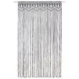 Rideau en macramé Anthracite 140x240 cm Coton