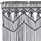 Rideau en macramé Anthracite 140x240 cm Coton