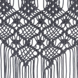 Macrame curtain Anthracite 140x240 cm Cotton