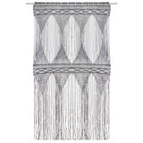 Rideau en macramé Anthracite 140x240 cm Coton