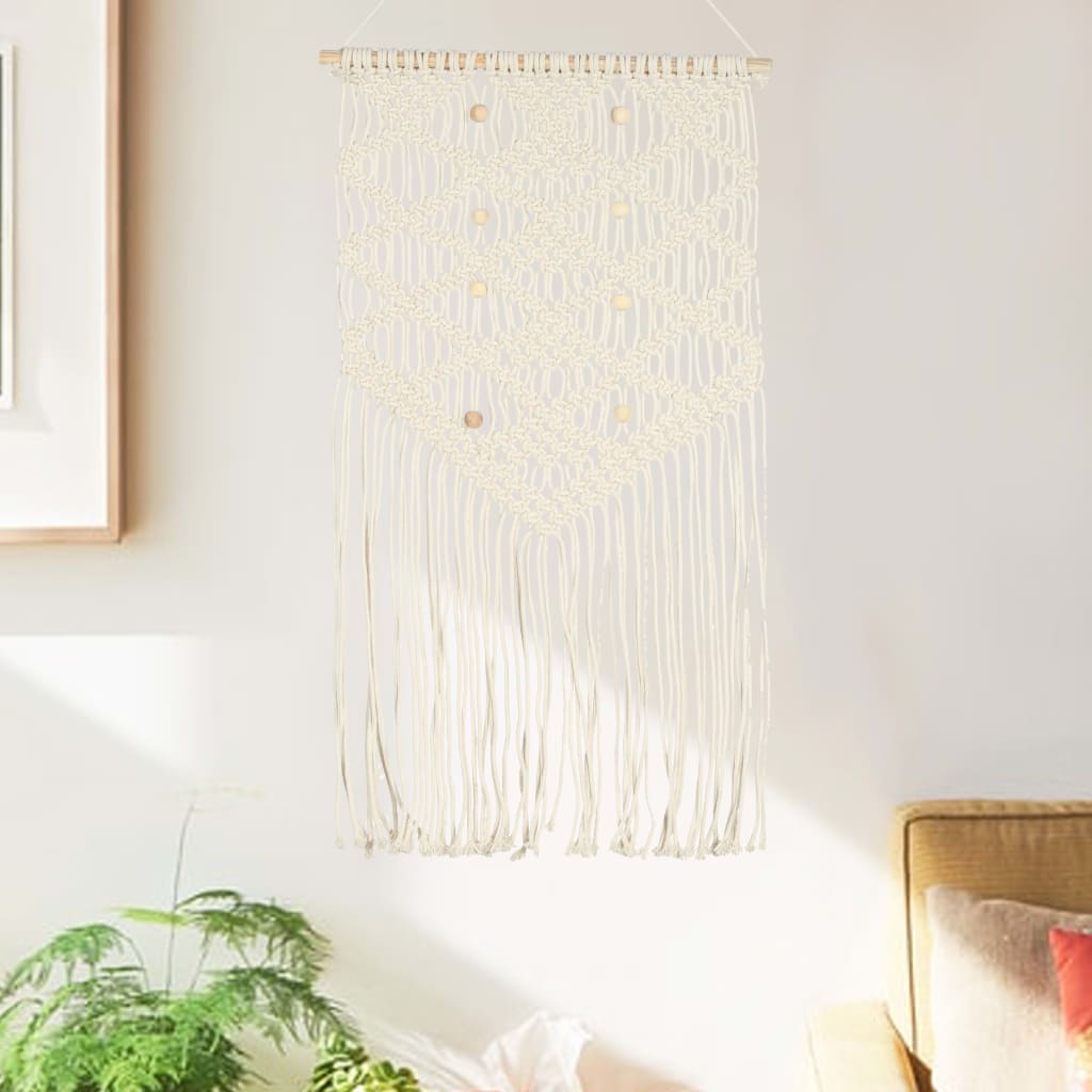 Cintre mural en macramé 40x80 cm Coton