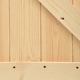 Sliding door with hardware kit 90x210cm Solid pine