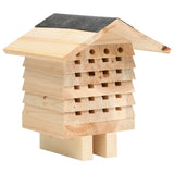 Bee hotel Solid fir wood 22x20x20 cm