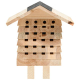 Bee hotel Solid fir wood 22x20x20 cm