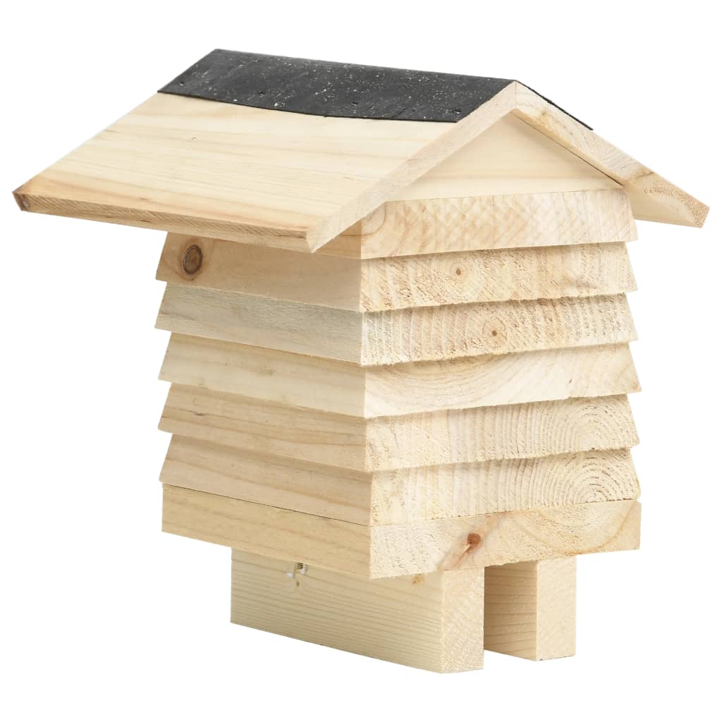 Bee hotel Solid fir wood 22x20x20 cm