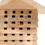 Bee hotel Solid fir wood 22x20x20 cm