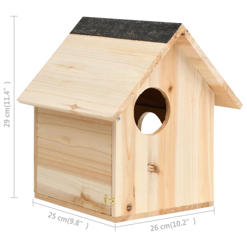 Squirrel house Solid fir wood 26x25x29 cm