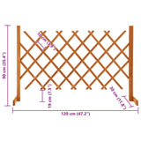 Clôture en treillis de jardin Orange 120x90 cm Bois de sapin