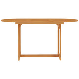 Table de jardin 150x90x75 cm Bois de teck massif