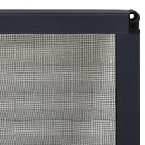 Moustiquaire plissée pour fenêtre Aluminium Anthracite 60x80 cm