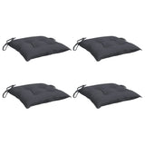 Coussins de chaise lot de 4 anthracite 40x40x7 cm tissu oxford