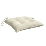 Coussins de chaise lot de 2 blanc crème 40x40x7 cm tissu oxford