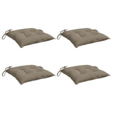 Coussins de chaise lot de 4 taupe 40x40x7 cm tissu oxford