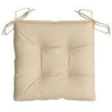 Coussins de chaise lot de 6 beige 50x50x7 cm tissu oxford