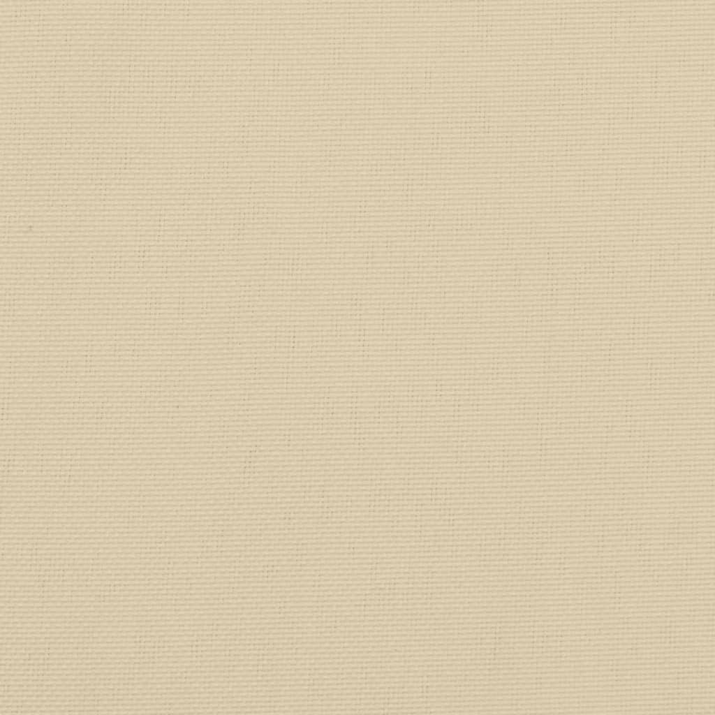 Coussins de chaise lot de 6 beige 50x50x7 cm tissu oxford