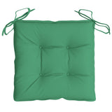 Coussins de chaise lot de 2 vert 50x50x7 cm tissu oxford