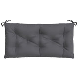 Coussin de banc de jardin anthracite 100x50x7 cm tissu oxford