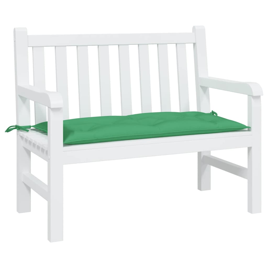 Coussin de banc de jardin vert 100x50x7 cm tissu oxford